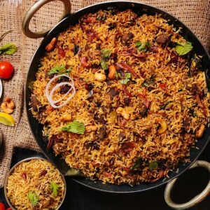 Desi Biryani (lamb or chicken).
